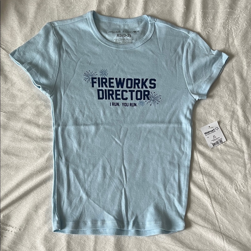 NWT Social Edition Light Blue Tee